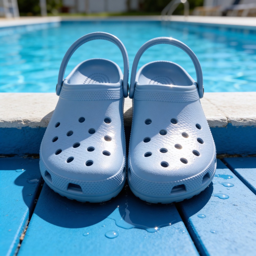 Crocs Classic Clog Men Size 13 Light Blue Slip On (Moon Jelly/Blue Calcite) NWT